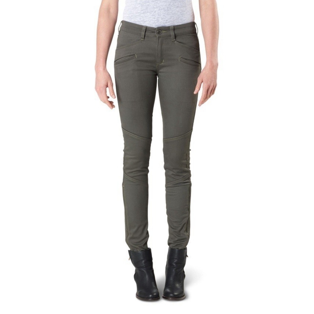511 Tactical Wyldcat Pants Olive Green Zip Ankle Stretch Womens 4R Outdoor 29x28